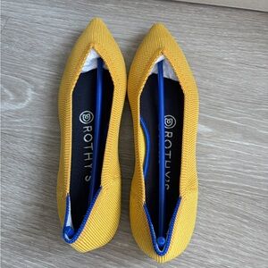 Rothy's The Point flats in marigold